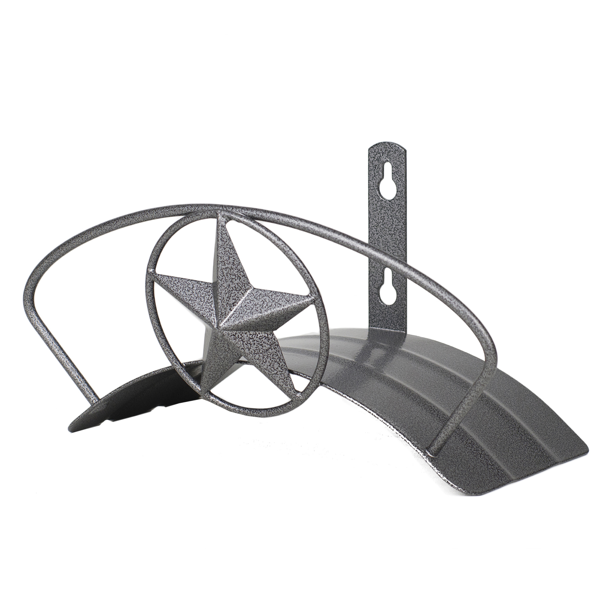 Yard Butler Heavy Duty Wall Mounted Hose Hanger – Star Design, Powder-Coated Steel, Holds 125’ of 5/8” Hose, Rust-Resistant, Lifetime Guarantee – Model IHH-STAR